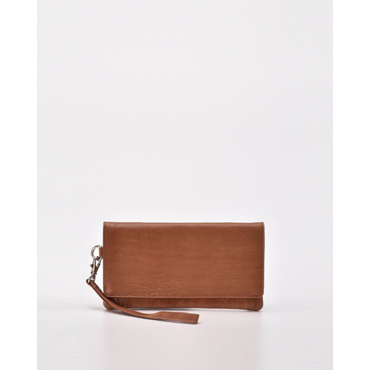 Wodonga Soft Leather Fold Over Wallet With Wristlet