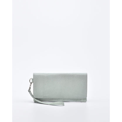 Wodonga Soft Leather Fold Over Wallet With Wristlet