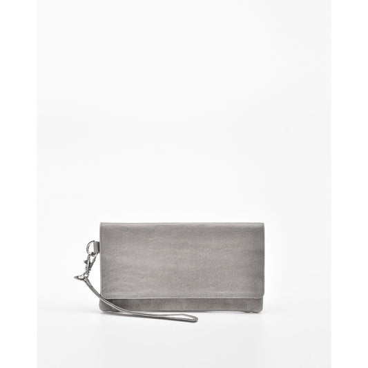 Wodonga Soft Leather Fold Over Wallet With Wristlet