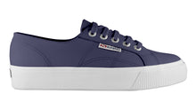 Superga Leather Flatform Shoe - Navy