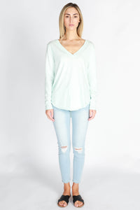 3rd story NORA LONG SLEEVE TEE - POWDER BLUE AUSTRALIAN 3RD STORY STOCKIST - BASIC STATE