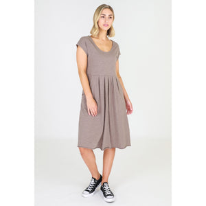 Buy 3rd Story Evelyn Dress - Latte - Basic State Shop 3rd Story Evelyn Dress, Buy 3rd Story Dress with pockets, Shop 3rd Story clothing online