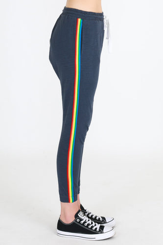 3rd story limited edition rainbow stripe pants multicolour stripe joggers basic state 3rd story australian stockist