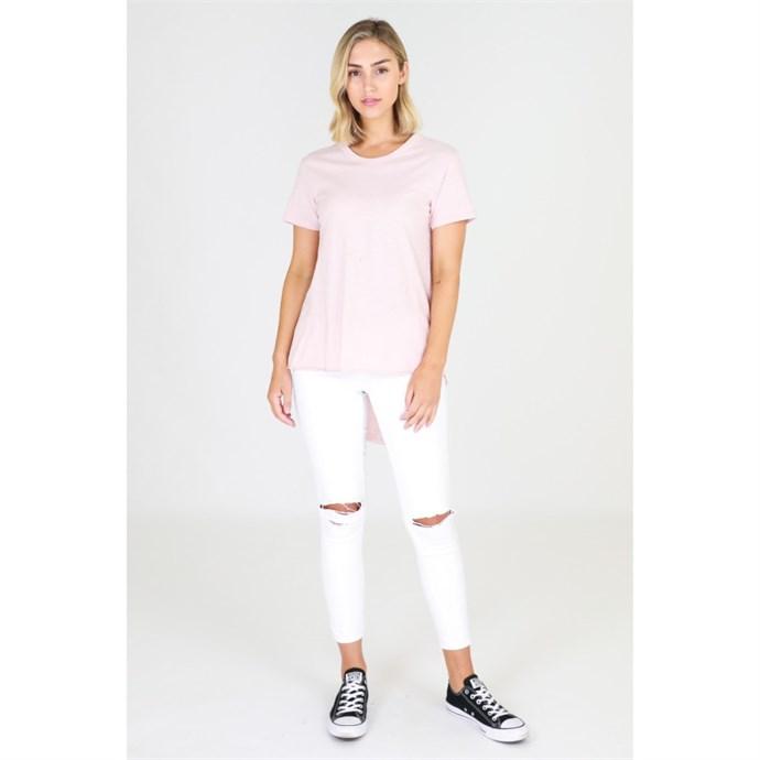 Plus Size Blush Sorrento Tshirt - 3rd Story Plus Size Clothing - Pink Sorrento Tshirt - Basic State Australia