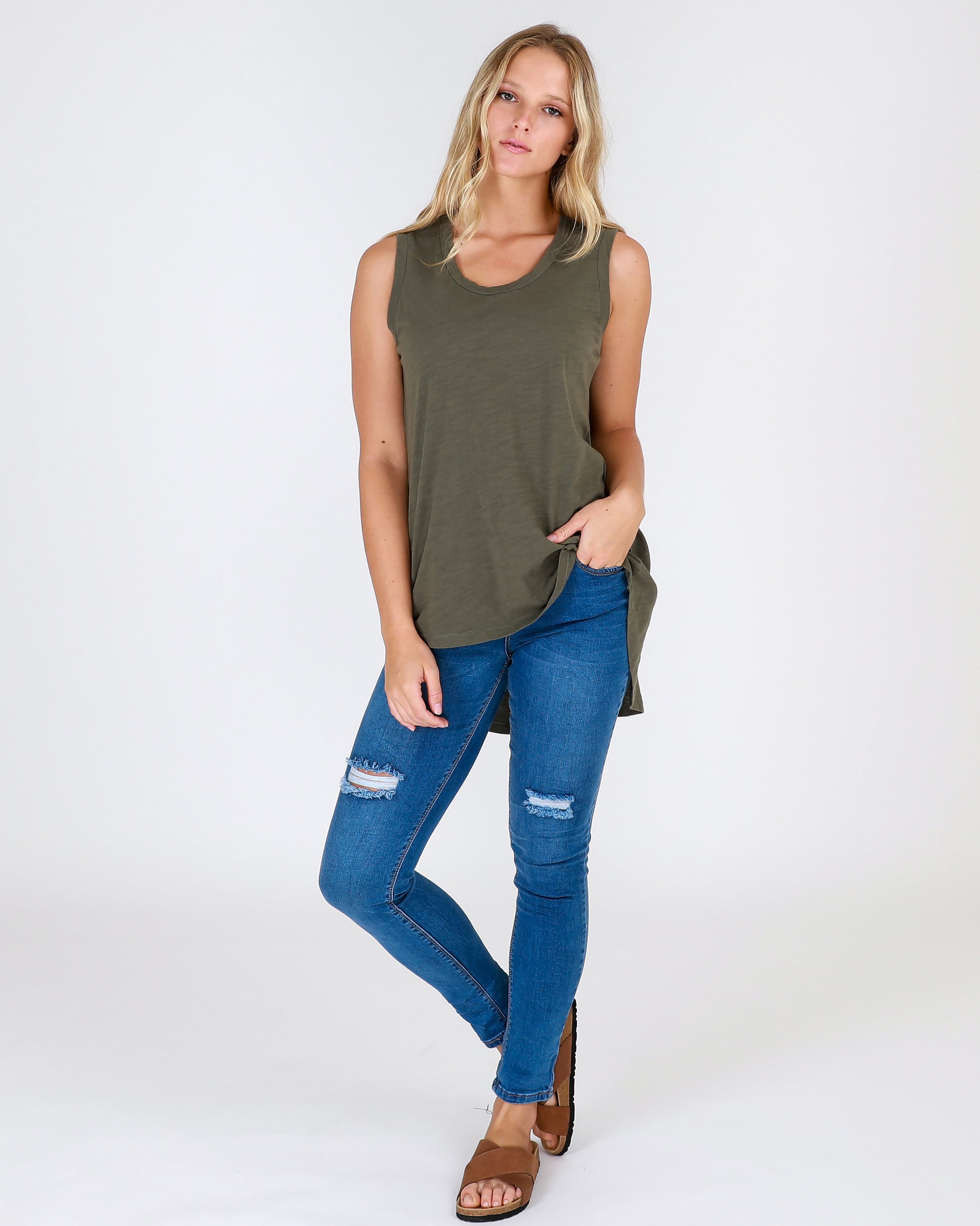 3rd Story Madison Tank Basic State 3RD STORY THE LABEL