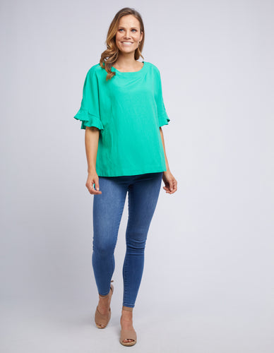 Buy Elm Embrace Clothing Online Shop Elm Embrace Miranda Top Online Elm Embrace Miranda Top Green Apple Shop Elm Clothing online