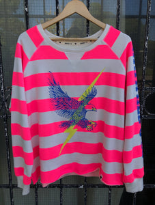 BUY HAMMILL AND CO EAGLE SWEATER BUY HAMMILL AND CO EAGLE STRIPE PINK JUMPER HAMMILL AND CO STRIPE PINK SWEATER HAMMILL AND CO STRIPE PINK EAGLE JUMPER BASIC STATE EAGLE SWEATER