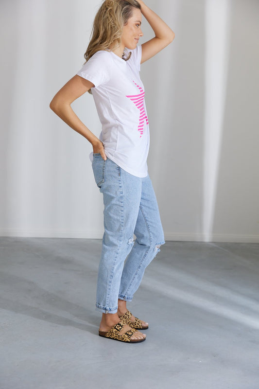 Shop Jovie Australian Stockists Buy jovie Clothing online australian Jovie the label Stockists Buy Star tees Online Jovie Star Tee for sale Jovie Evie Star Tee Line Star Tee