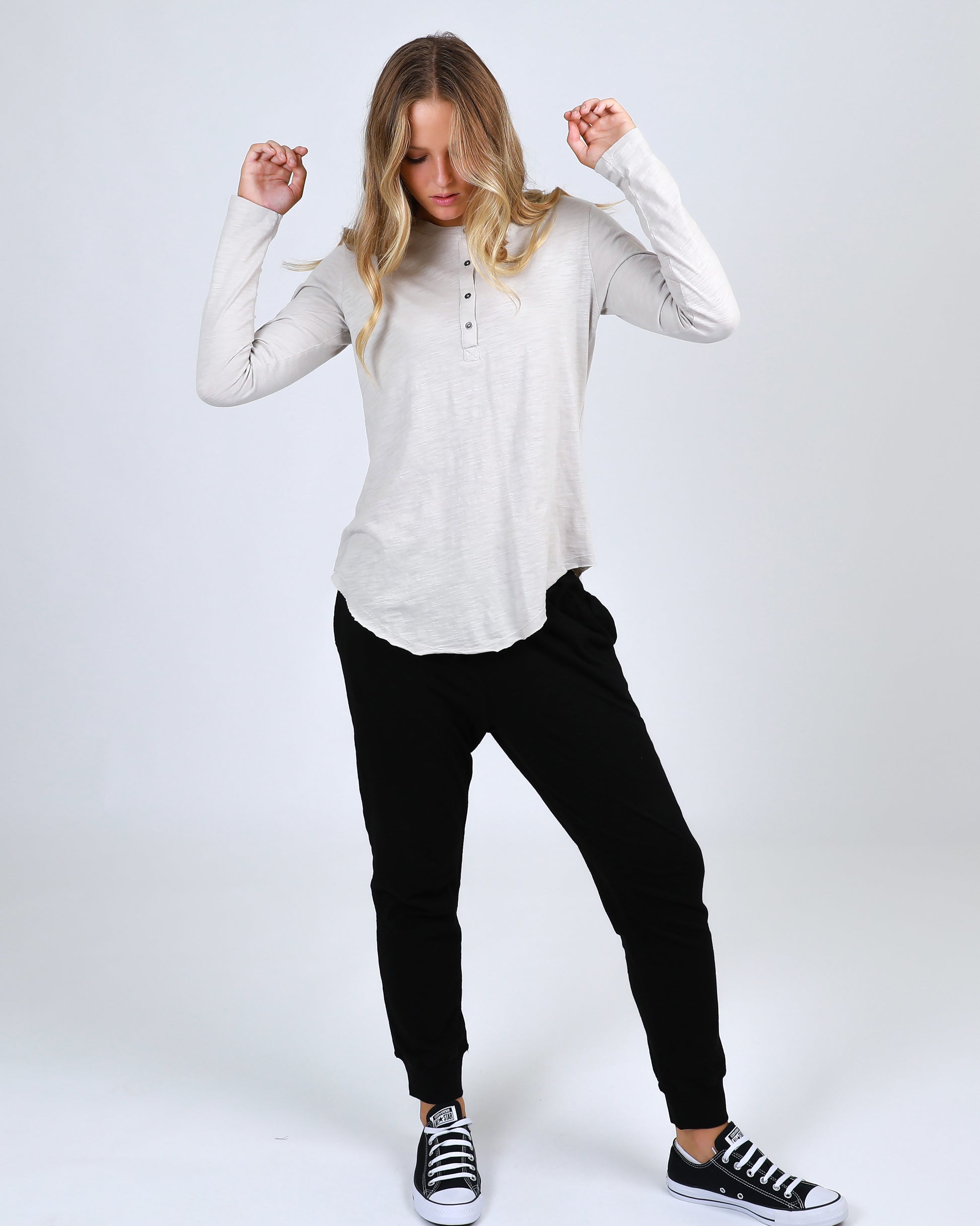 3rd story Black Pant third story pants Brooklyn lounge pants drop crotch basic state
