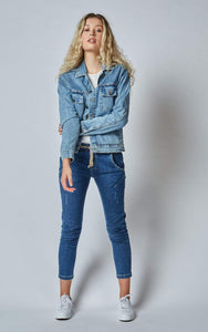 Shop Dricoper Denim Jacket Buy Dricoper denim jacket DAZZLER BUR BLUE DENIM JACKET 