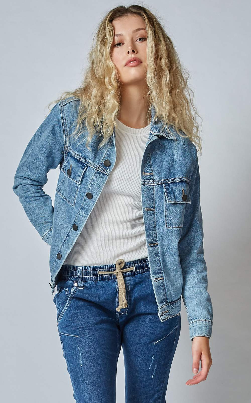 Shop Dricoper Denim Jacket Buy Dricoper denim jacket DAZZLER BUR BLUE DENIM JACKET 