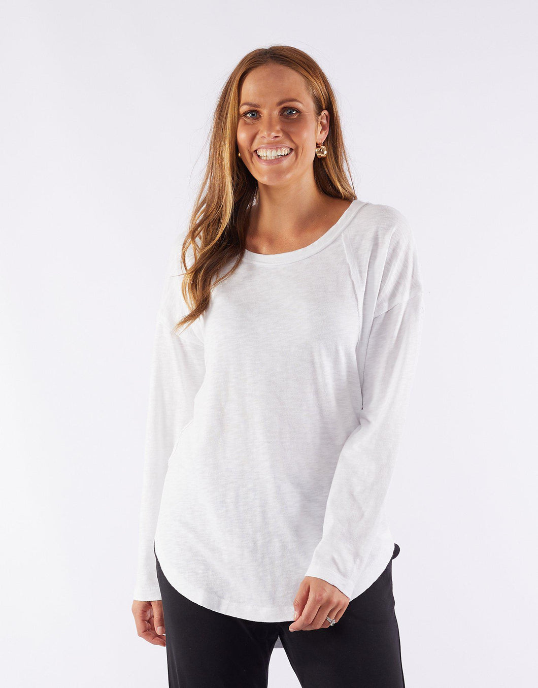 Mackenzie Long Sleeve Tee - White