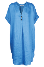 Basic State Haven Clothing Stockist Haven Clothing Majorca Shirt Dress Marina Blue Haven Tshirt Dress Stockist Shop Haven Clothing online Buy Haven Majorca Shirt Dress Blue
