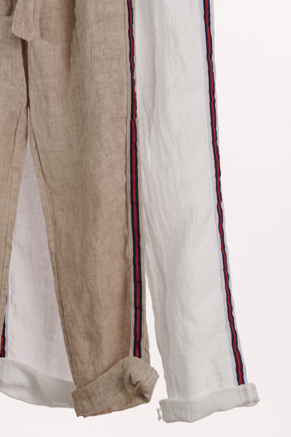 Buy Italian Star Academy Linen Pants Shop Italian Star Stripe Pants Buy Italian star Stockists Shop Italian Star Melbourne Stockists Shop Italian Star Linen Pants with Stripe Shop Italian Star Academy Linen Pants Beige Italian Star Linen Pants italian Star Sale