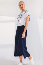 Lulu Organic Linen || Portofino Linen Skirt - French Navy