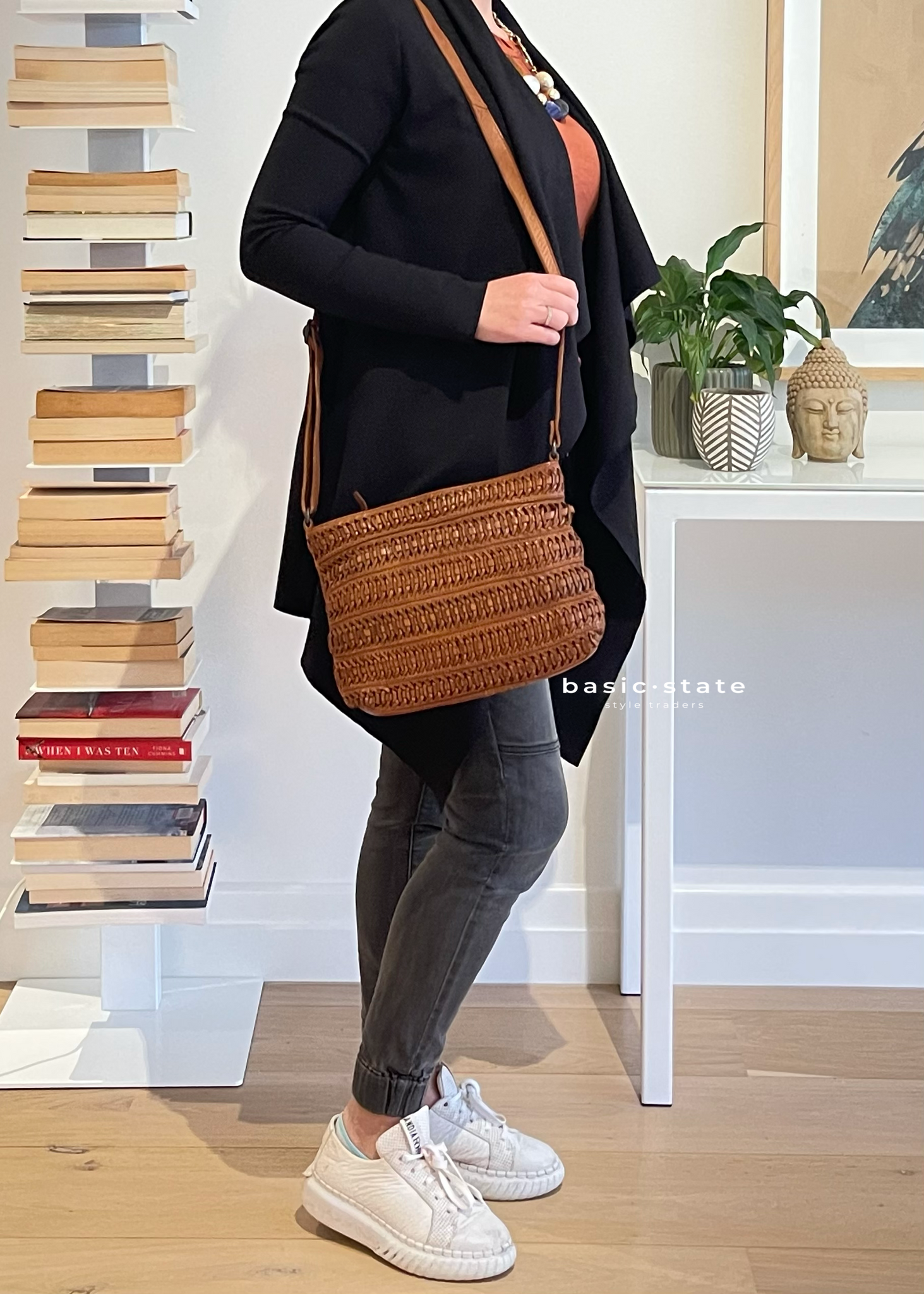 Buy leather top bags online