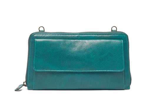 Susan Zip-around Leather Wallet / Bag / Clutch