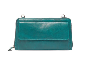 'Susan' Zip-around Leather Wallet / Bag / Clutch
