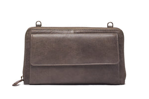 'Susan' Zip-around Leather Wallet / Bag / Clutch
