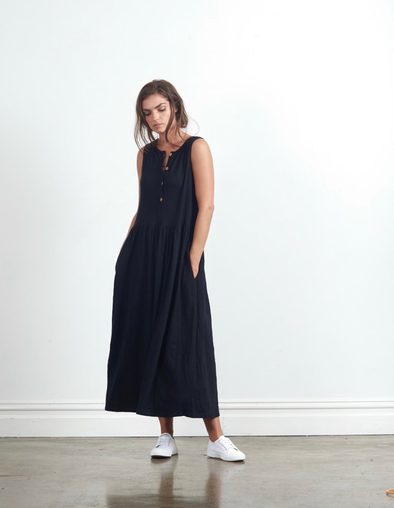 BUY CLE ORGANIC ESSENTIALS AUSTRALIAN STOCKIST BASIC STATE BUY MARA MAXI DRESS CLE BUY CLE ORGANIC BASICS MARA MAXI DRESS BLACK - BUY CLE CLOTHING ONLINE SHOP CLE ORGANIC CLOTHING AUSTRALIA 