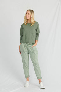  Lulu Soho Jeans Sage Green Pink  Lulu Organic Clothing Soho Jeans Soho Pants Basic State Lulu Organic Clothing Australian Stockist Lulu Soho Jeans Australian Stockist