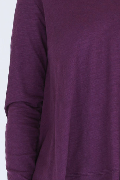 Basic State 3rd Story Willow Tee in Violet - Long Sleeve Willow Tee