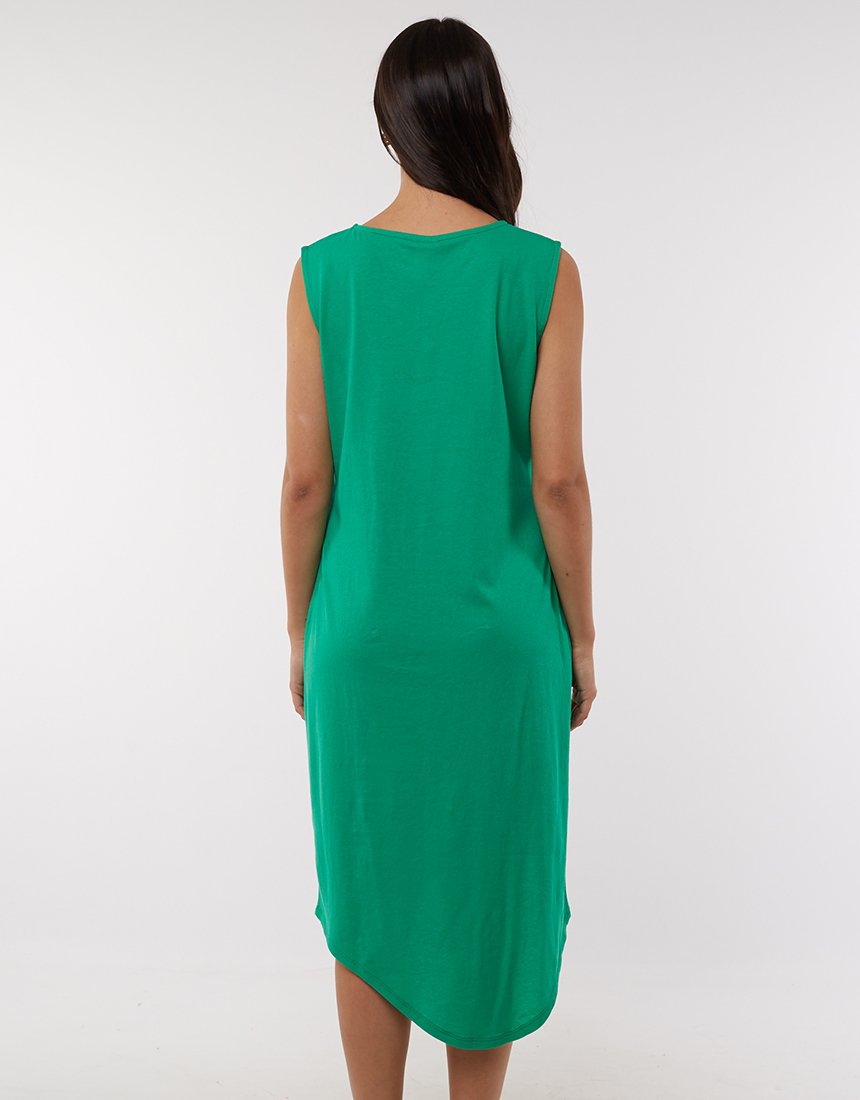 Elm Clothing Wonderland Dress Emerald Green Elm Dress Basic State