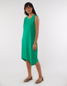 Elm Clothing Wonderland Dress Emerald Green Elm Dress Basic State