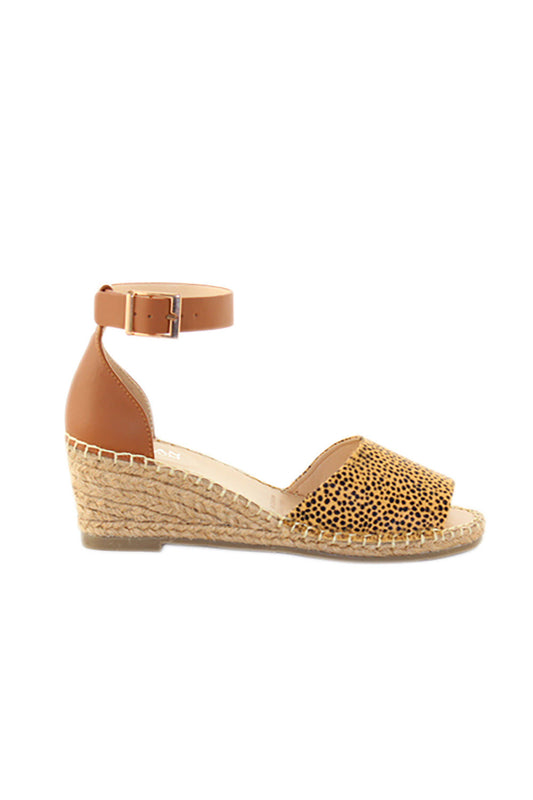 Helene Leather Wedges Cheetah Print Helene Leather Espadrille Wedges Animal Print Basic State Helene Leather Wedges Miss June Free Shoes Helene Leather Wedges 