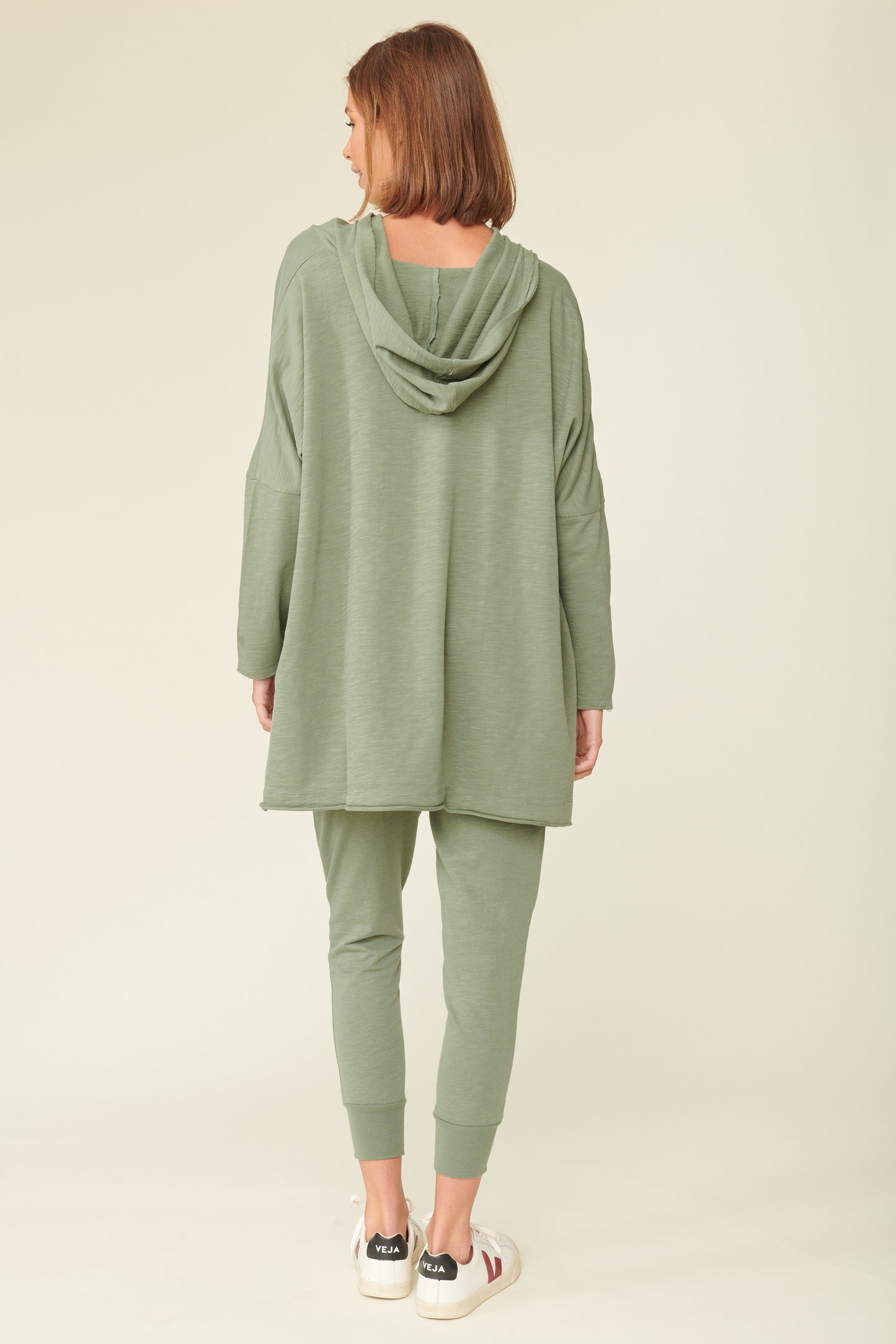 Buy Norwich Hoodie Throw Over Buy Lulu Organic Essentials Norwich Hooded Throw Sweater Buy Norwich Jumper Lulu Organic Essentials Australian Stockist Norwich Hoodie Khaki