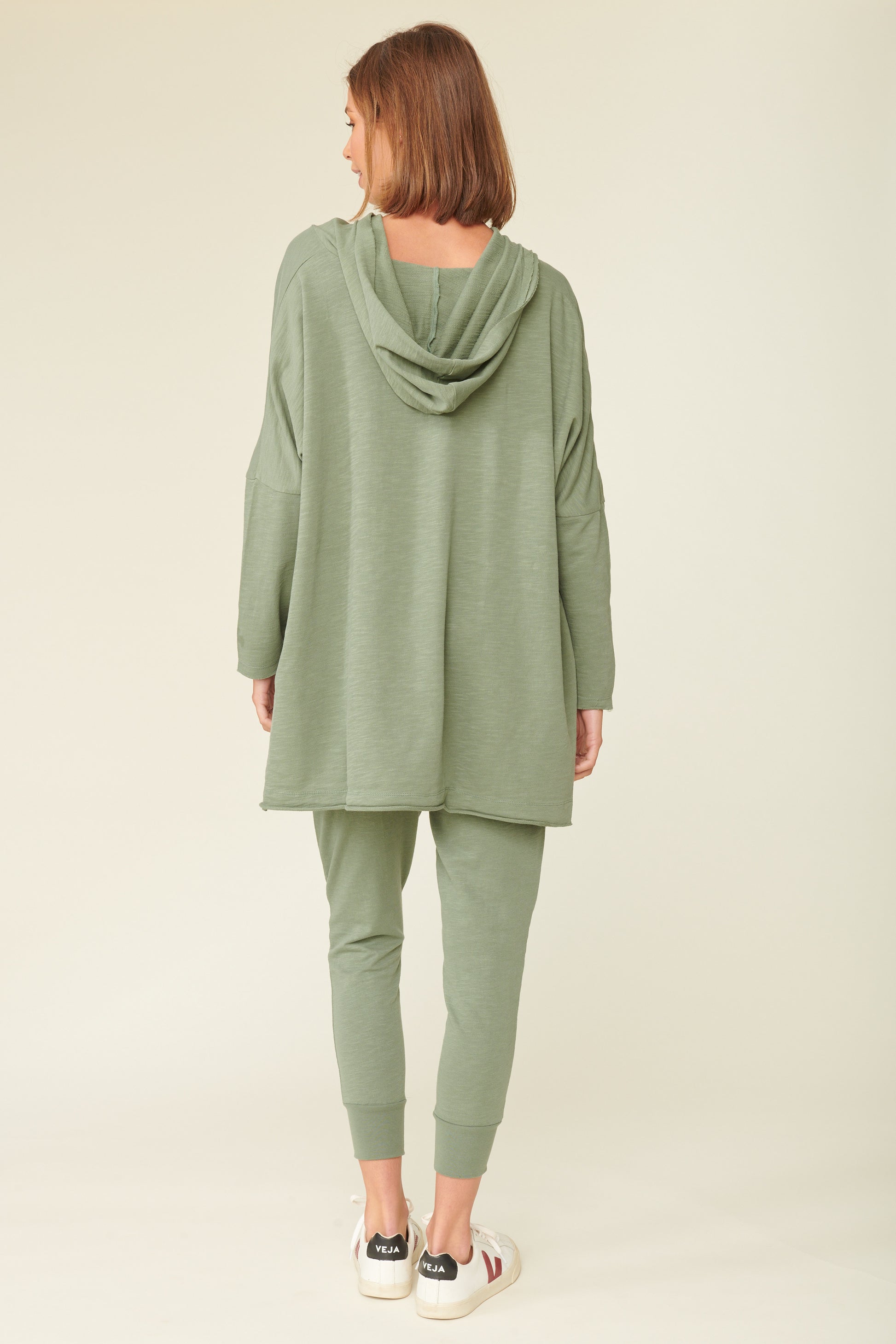 Buy Norwich Hoodie Throw Over Buy Lulu Organic Essentials Norwich Hooded Throw Sweater Buy Norwich Jumper Lulu Organic Essentials Australian Stockist Norwich Hoodie Khaki