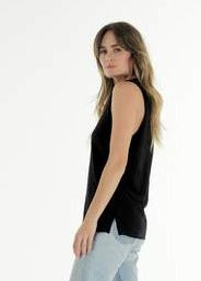 Cle Organic Cotton Clothing Black Ella Tank Organic clothing Basic State Australia Cle Stockist PLUS SIZE CLE ORGANIC CLOTHING PLUS SIZE CLE CLOTHING PLUS SIZE ELLA TANK CLE CLOTHING AUSTRALIAN STOCKIST CLE ORGANIC CLOTHING AUSTRALIAN STOCKIST