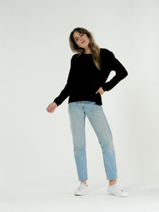 Cle Margo Jumper Black Cle Margot Sweater Basic State Cle Stockist