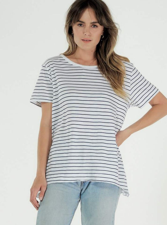 Olivia Organic Tee Cle Clothing Navy Stripe Cle Organic Basics Basic State Cle Australian Stockist Olivia Organic Tee Cle Clothing Blush Cle Organic Basics Basic State Cle Australian Stockist Cle Clothing Australia  Cle Organic Clothing Cle Organic Basics