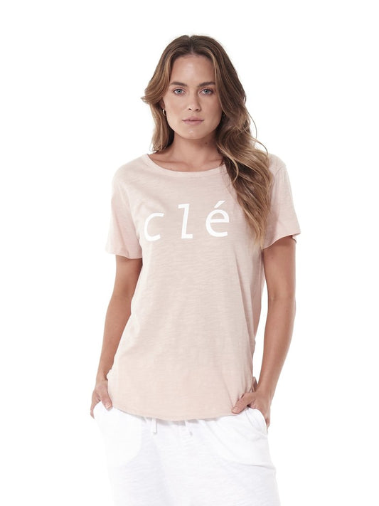 CLE ORGANIC BASICS - LOGO TEE - BLUSH - BASIC STATE CLE ORGANIC CLOTHING STOCKIST CLE LOGO TEE BLUSH CLE ORGANIC CLOTHING LOGO TSHIRT BASIC STATE CLE ORGANIC CLOTHING AUSTRALIAN STOCKIST
