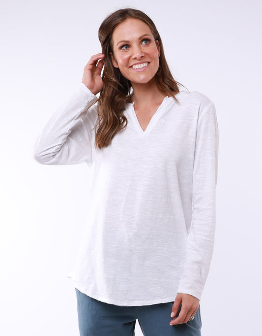 BUY ELM PLUS SIZE COLES BAY WHITE TOP