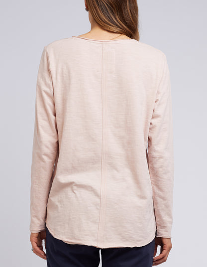 Shop Elm clothing online, Shop Elm Clothing sale, Shop Elm Coles Bay V neck long sleeve top, Elm Clothing online stockists, Long Sleeve Elm v neck top pink