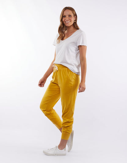 Fundamental Wash Out Lounge Pant - Mustard