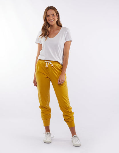 Fundamental Wash Out Lounge Pant - Mustard