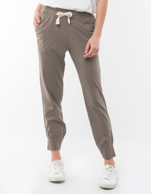 Shop Plus Size Elm Fundamentals Wash Out Lounge Pants - Khaki - Basic State Australia 