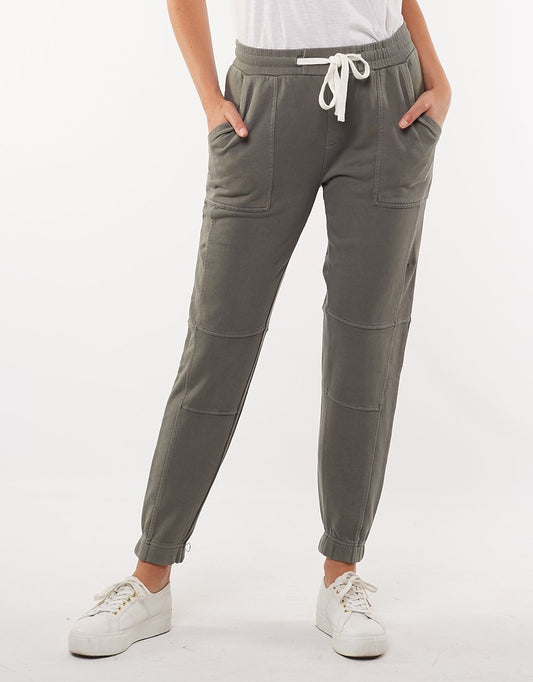 Foxwood Valentina Track Pants - Khaki - Basic State Foxwood Australian Stockist