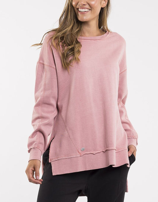 Foxwood Australian Stockist - Foxwood Fleur Crew Pink - Basic State Australia