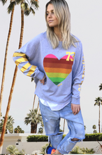 Buy Hammill and co Rainbow Heart Sweater for sale online Basic State Australian Hammill and Co Stockist Hammill and co Rainbow Heart Jumper Shop Hammill and co Online