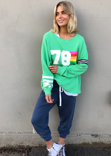 HAMMILL AND CO RETRO 78 SWEATER GREEN - BASIC STATE HAMMILL AND CO STOCKIST BUY HAMMILL AND CO RETRO 78 SWEATER GREEN SHOP HAMMILL AND CO AUSTRALIA HAMMILL AND CO AUSTRALIAN STOCKIST HAMMILL AND CO DISCOUNT CODE