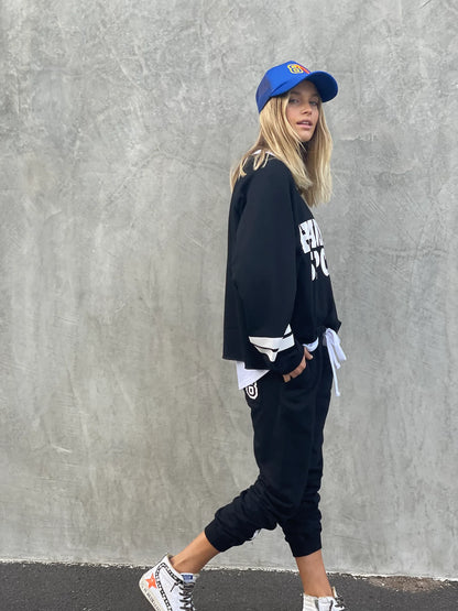 BLACK HAMMILL AND CO SPORTS SWEATER, SHOP HAMMILL AND CO CLOTHING ONLINE, HAMMILL AND CO AUSTRALIAN STOCKISTS, HAMMILL AND CO CLOTHING, CAT HAMMILL, CAT HAMMILL STOCKISTS, HAMMILL SPORTS