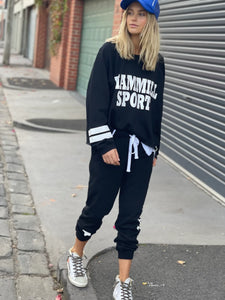 BLACK HAMMILL AND CO SPORTS SWEATER, SHOP HAMMILL AND CO CLOTHING ONLINE, HAMMILL AND CO AUSTRALIAN STOCKISTS, HAMMILL AND CO CLOTHING, CAT HAMMILL, CAT HAMMILL STOCKISTS, HAMMILL SPORTS