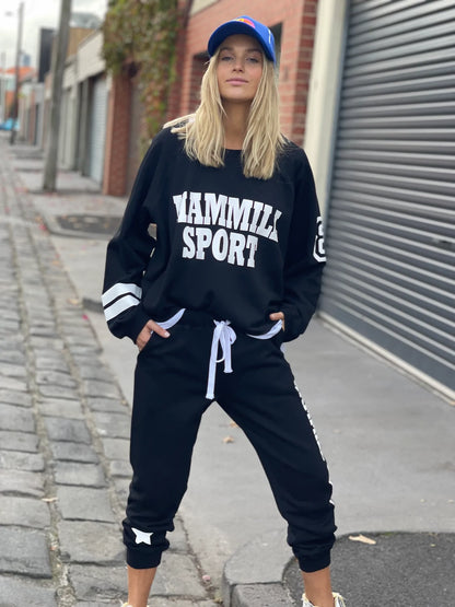 BLACK HAMMILL AND CO SPORTS SWEATER, SHOP HAMMILL AND CO CLOTHING ONLINE, HAMMILL AND CO AUSTRALIAN STOCKISTS, HAMMILL AND CO CLOTHING, CAT HAMMILL, CAT HAMMILL STOCKISTS, HAMMILL SPORTS