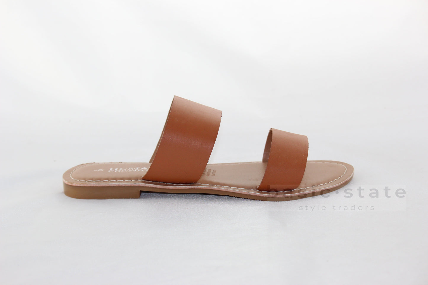 Human Shoes Dakota Tan Leather Shoes Dakota Tan Leather Slides - Basic State Australia
