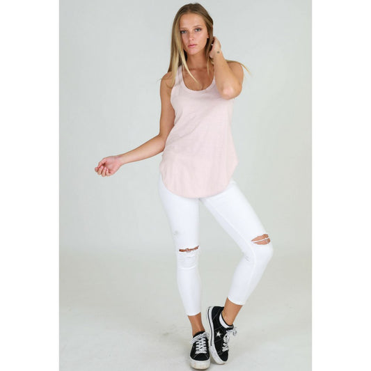 3RD STORY HAMILTON TANK singlet Plus Size clothing XXL Ladies Clothing XXXL Ladies Clothing Size 20 Size 22 - WHITE basic state