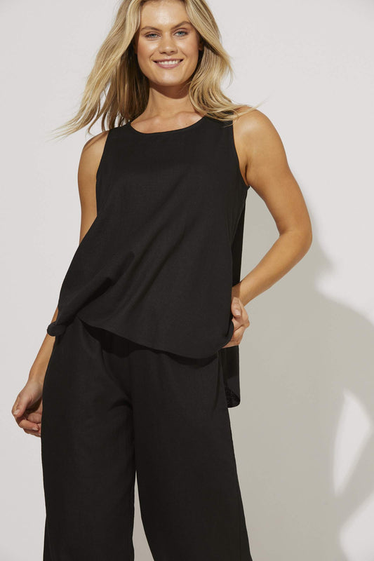 Shop Haven Nevis Tank - Black - Basic State Shop Haven Clothing Online Shop Nevis Tank Online Australian Haven Stockists Shop Haven Afterpay Store Black Nevis Tank